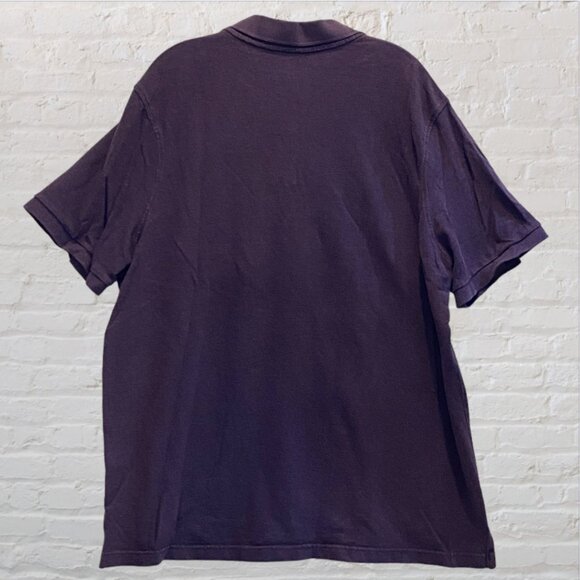 MERONA -- Purple Polo, Large Man, Collared, Button Down, Short Sleeve, XXL - Picture 5 of 8